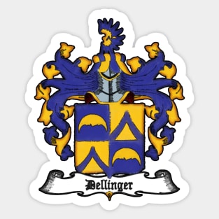 Dellinger Family Crest V. 2 Sticker